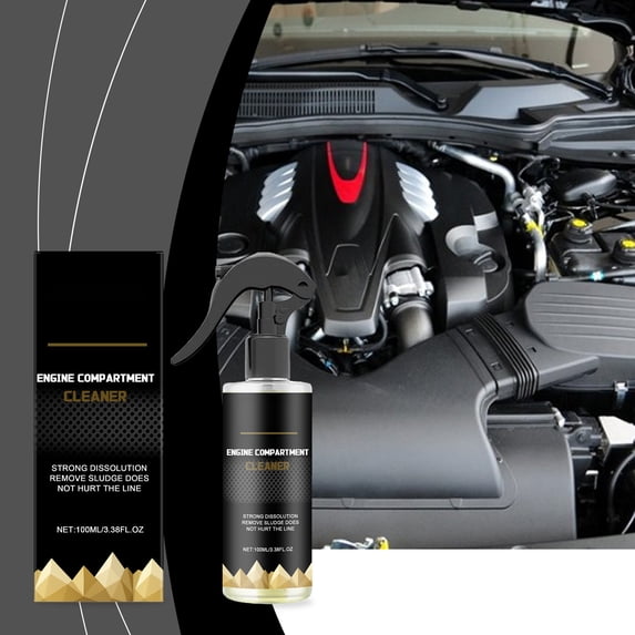 Automotive Engine Cleaner Degreaser Spray for Cars Trucks SUVs Vehicles,Interior Exterior Detailing,Removes Grease Oil Dirt from Engine Bay Compartment Parts Plastic Rubber Surfaces,No Rinse Formula