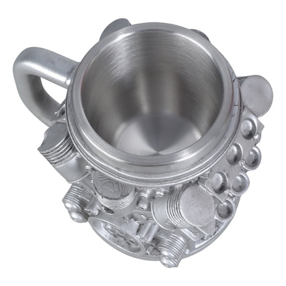 Automotive Engine Pattern Coffee Cup Stainless Steel Inner Layer Drinking Mug Mechanical Theme Drinkware for Home