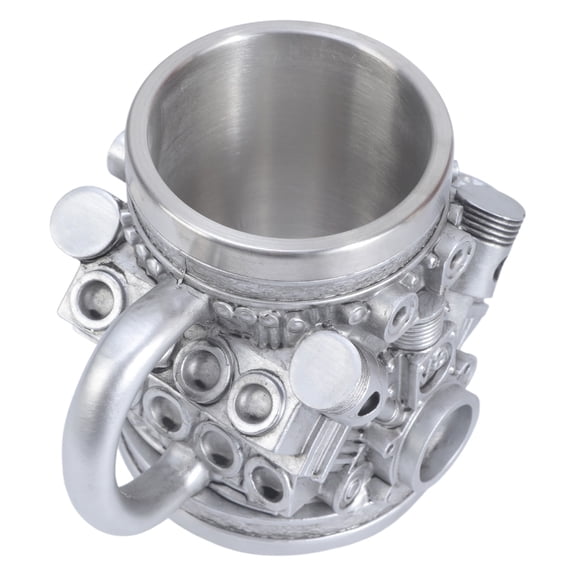 Automotive Engine Pattern Coffee Cup Stainless Steel Inner Layer Mug for Home