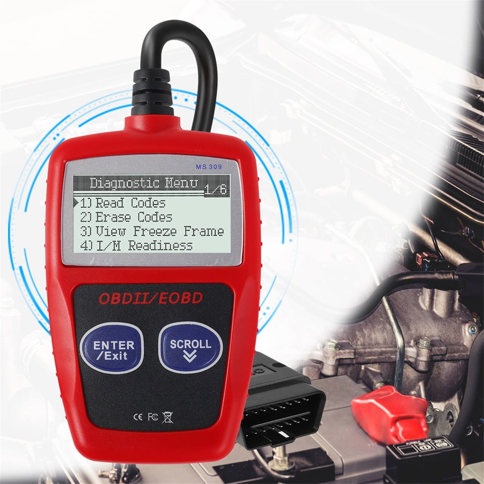 Automotive Fault Code Reader I/M Ready Precise Engine Scanner