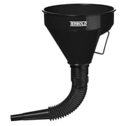 Automotive Flex Funnel with Hose | Wide Mouth Flexible Oil Funnel for Automotive Use - Gas, Transmission Fluid, Car Fuel, Oil Change Black