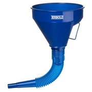 Automotive Flex Funnel with Hose | Wide Mouth Flexible Oil Funnel for Automotive Use - Gas, Transmission Fluid, Car Fuel, Oil Change (Blue)