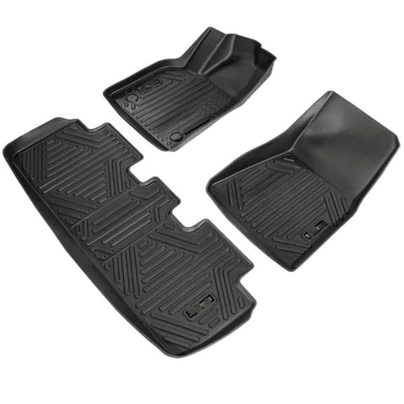 Automotive Floor Mats Fits for Tesla Model Y 2021-2024 3 pcs TPE Liners