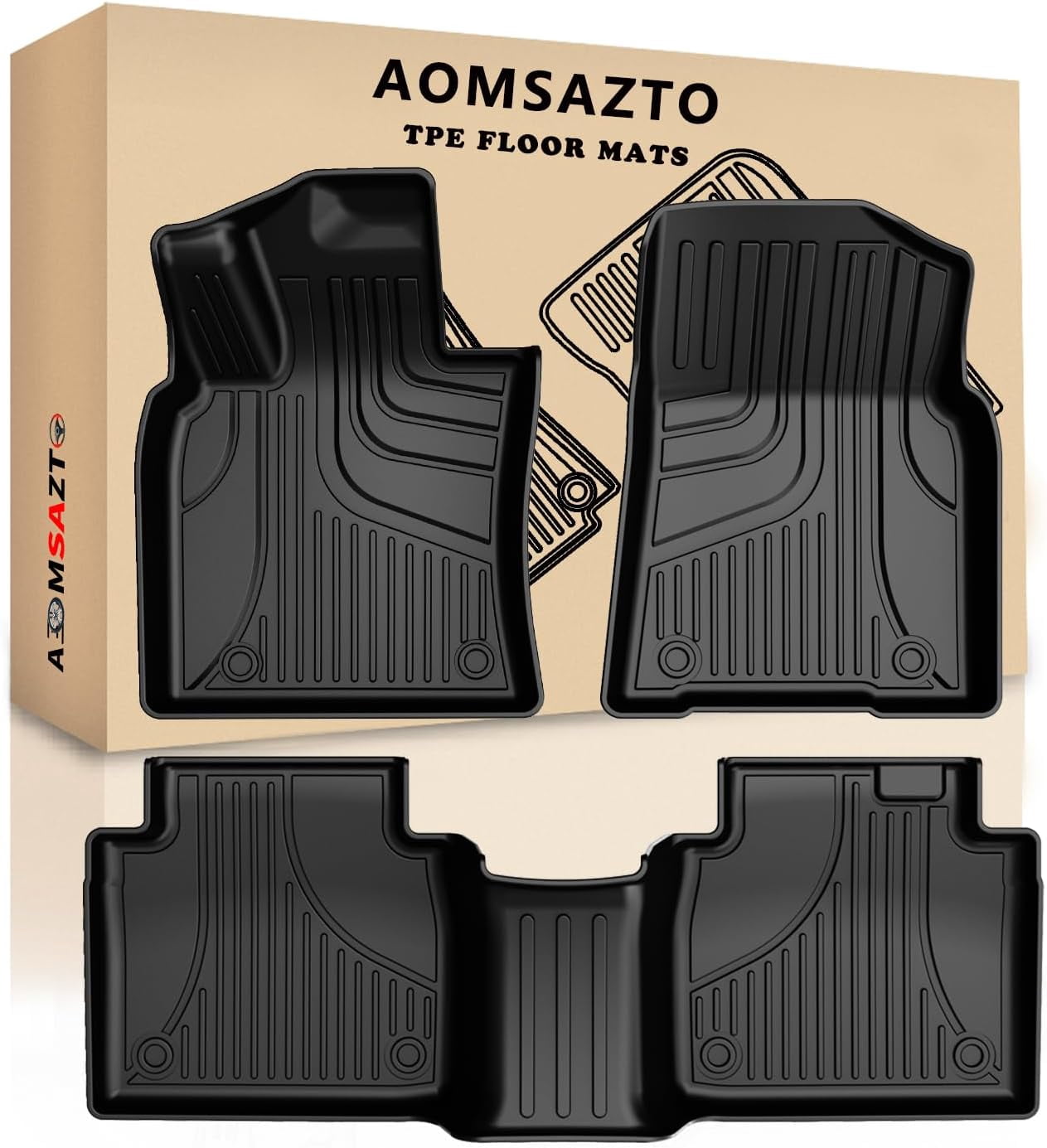 PantsSaver Custom Fit Car Floor Mats for Toyota Camry 2012, 4 pc, All Weather Protection for vehicles, Heavy Duty Weather Resistant Plastic,Gray