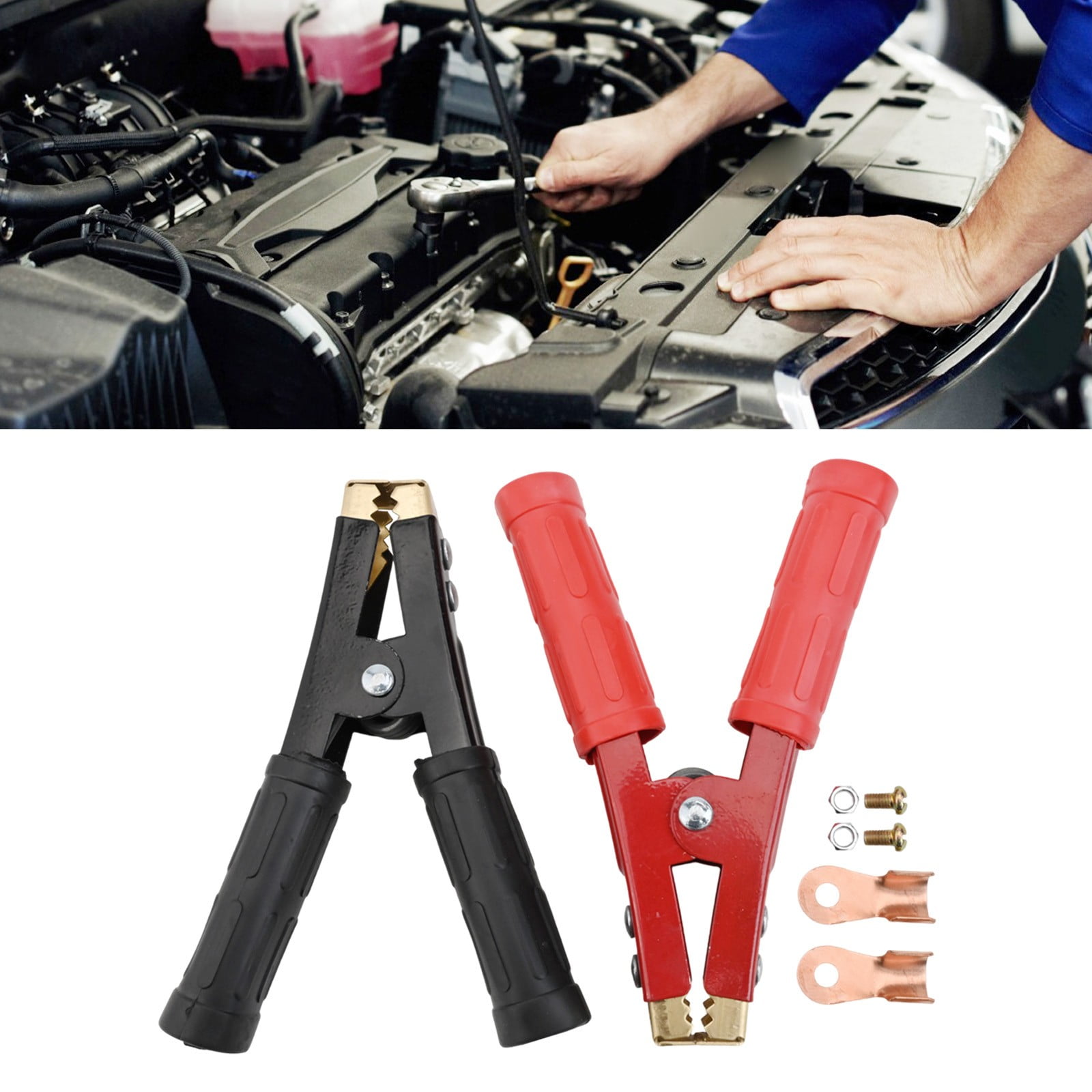 Automotive For Alligator Battery Clamps 1000 Amp Heavy Duty Charger ...