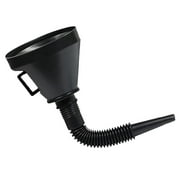 Automotive Funnels Set, Wide Mouth Fuel Funnels, Plastic Long Neck Oil Funnel, Flexible Right Angle Funnels, with Detachable Spout and Filter for Water/Gasoline/Coolant/Engine Oil