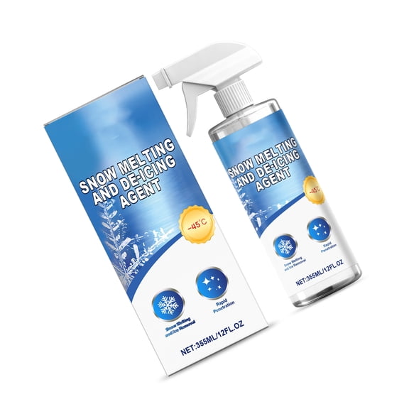 Automotive Glass Defroster Sprayed 355ml Rapid Deicing Solution Prevents Frosts Formation On Car Window And Home Surfaces