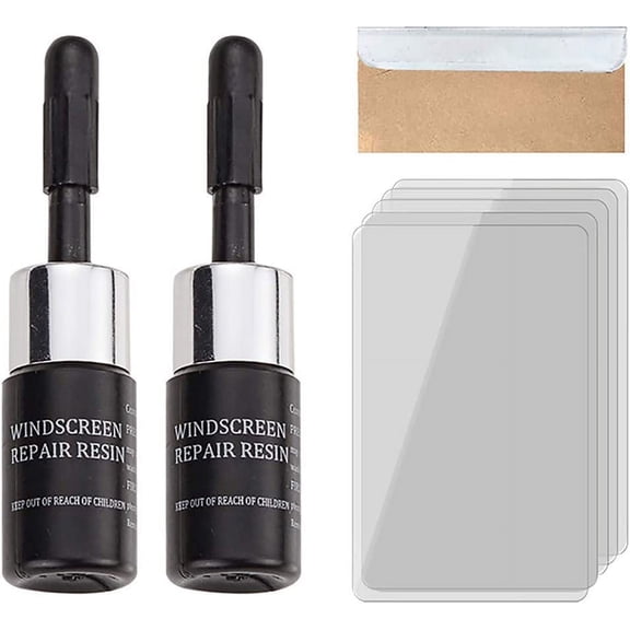 Automotive Glass Nano Repair Fluid Kit – 2PCS Windshield Crack Corrector Glue for Cars(RL)