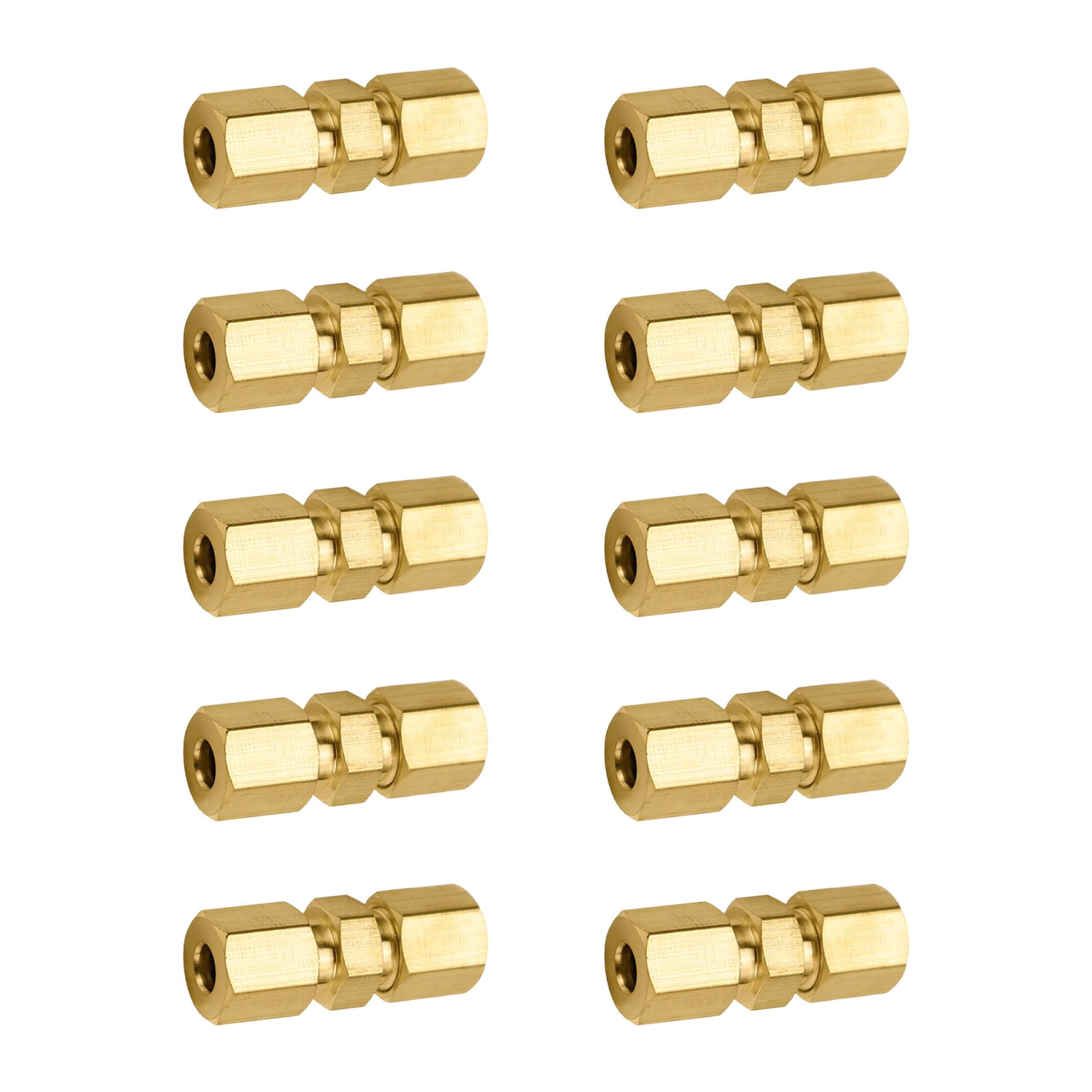 Automotive Grade Brass Brake Line Connectors 4.76mm Double End Threaded ...