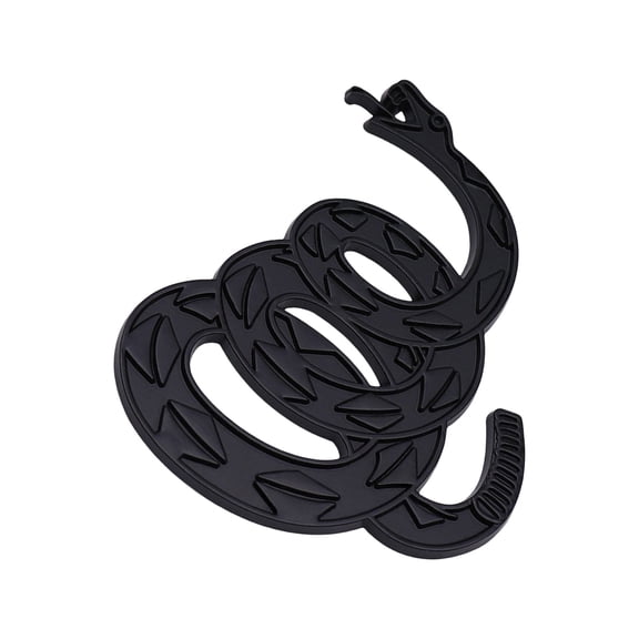 Automotive Grade Metal Snake Sticker Textured Car Decal Strong Adhesive Auto Badge for Truck Bike Yellow