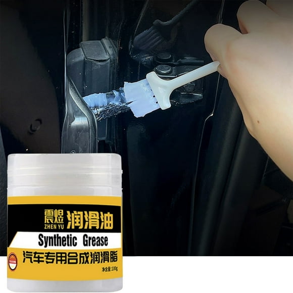 Automotive Grease | Hinge Lubricant for Car Maintenance & Noise Reduction | Yellow | 120g/120ml | Smooth Application for Window Tracks, Gear Chains, Seat Slides | 1x Lubricating Cream