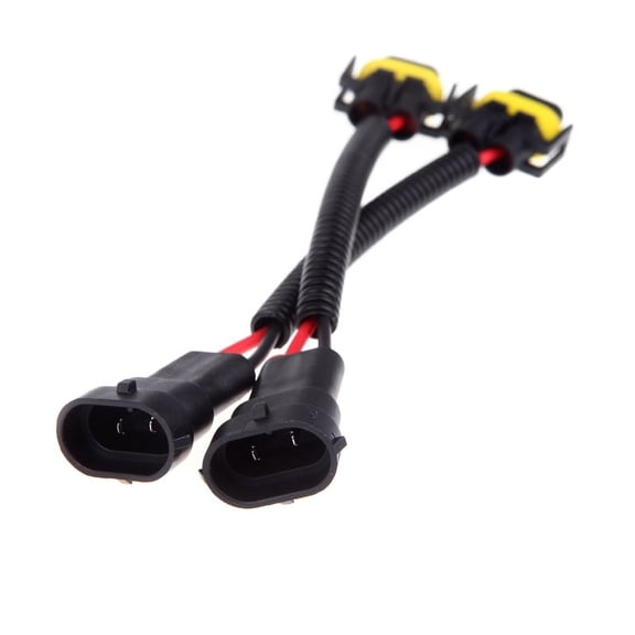 Automotive H11/H8/H9 HID/LED Wiring Harness Socket Adapter Plug, 2-Pack