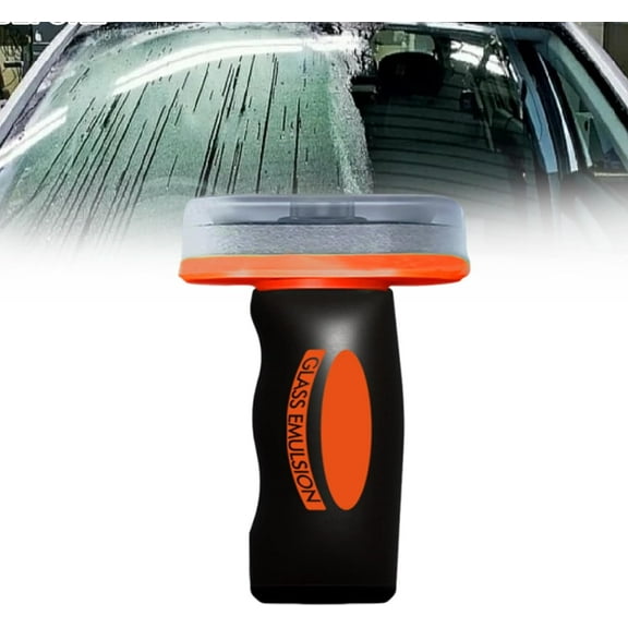 Automotive Handheld Oil Film Cream, Auto Glass Side Window Oil Film Removal Cleaner & Windshield Oil Film Remover, Removes Oil Film and Smudges to Improve Windshield Clarity