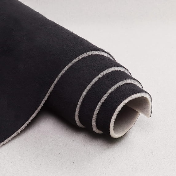 Automotive Headliner Fabric Upholstery Elastic Suede Fabric 3mm Foam Backed Car Roof Replacement Material 40"x 60" Black