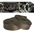 thumbnail image 1 of Automotive Heat Sleeve Roll - Woven Design Vehicle Hose Wire Loom Brake Cable/Fuel Line/Spark Plug Protector Cover, 1 of 8