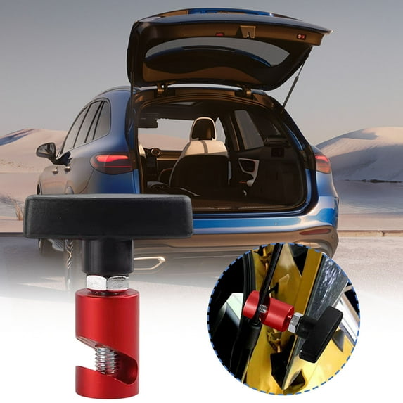 Automotive Hood Support Rod Clamp | Universal Trunk Lift Strut Pressure Holder | Adjustable Aluminum Alloy Lifting Rod Tool | Prevents Hood Drop | Fits Up To 3/8” (14mm) | Anodized Blue | 1 Pack