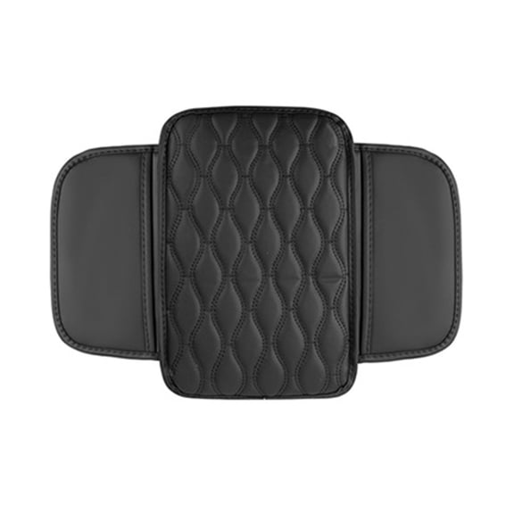 Automotive Interior Accessories Car Center Console Leather Armrest Cover Cushion with 2 Storage Bags Quick Installation