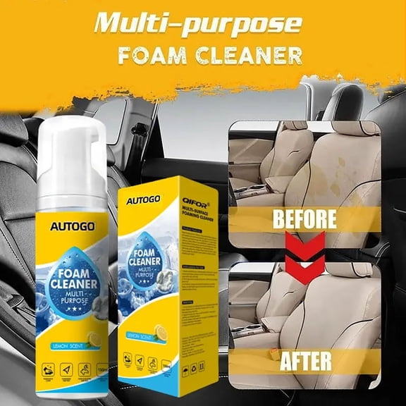 Automotive Interior Foam Cleaner,Powerful Multipurpose Car Interior Foam Cleaner,All Around Master Foam Cleaner, Quick Spray And Wipe All Purpose Waterless Detailer, Cars Seat Foams Cleaners Spray