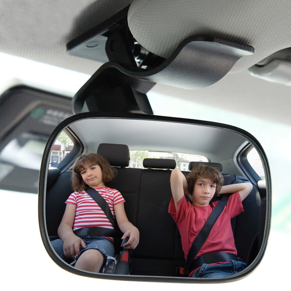 Automotive Interior Rearview Baby Mirror Car Small Clip On Adjustable Facing Back Rear View Seat Convex Mirror Clip on Car or Truck Sun Visor