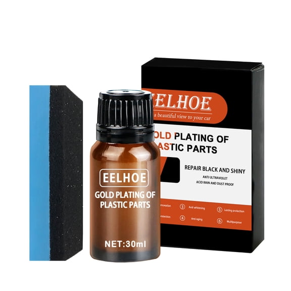 Automotive Interior Wax Refurbishing Agent,10ML,Plastic Rubber Leather Care,Gloss Boost,Stain Removal,Compact,Easy Operation, for Car Interior Small Area Touch-Up And Maintenance