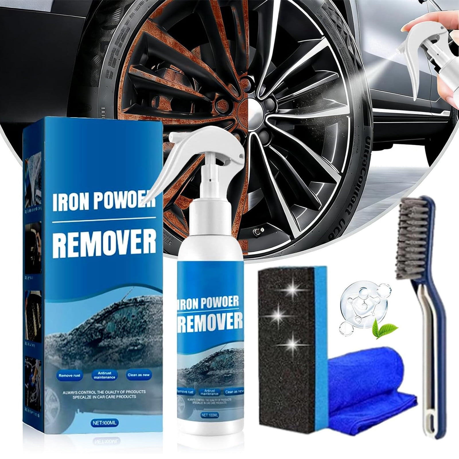 Automotive Iron Powder Remover Spray for Rust Removal and Protection ...