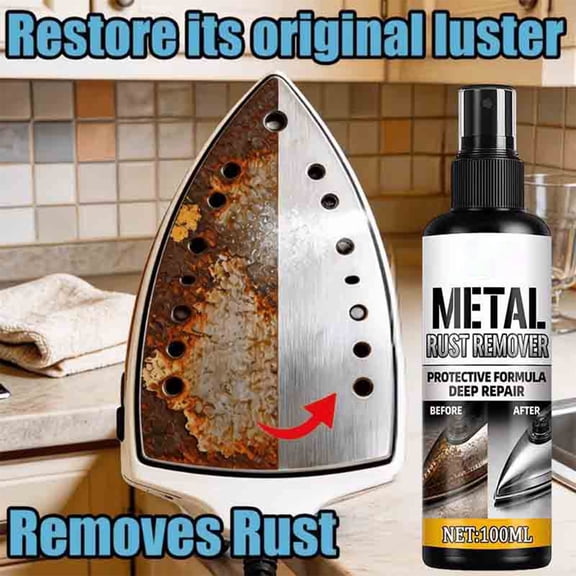 Automotive Iron Powder and Rust Remover Spray, Multi-Purpose Decontamination Cleaner 100ml
