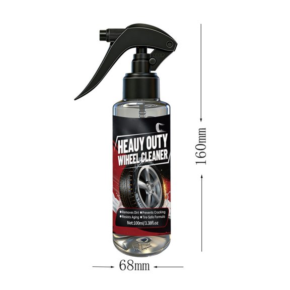 Automotive Iron Powder and Wheel Hub Cleaner - Oxidation Layer Remover for Car Paint & Wheels - Effective Rust & Dirt Treatment for Shine Restoration