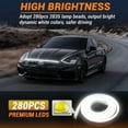 thumbnail image 1 of Automotive LED Light Strip for Engine Hood Gaps - Water-Resistant Flexible Lighting for Vehicle Maintenance and Showcase - Easy Installation with Adhesive Backing, 1 of 3