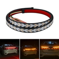 Automotive LED Taillights, Truck Flashing Lights, Flowing Turn Signals, Decorative Universal Fishbone, 12V24V Universal Brake Lights -59 Inch