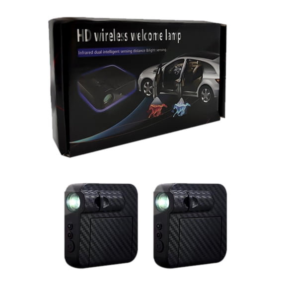 Automotive Lighting Welcome Light Projector for Vehicles Custom Pattern and Logo Door Light LEDs with USB Rechargeable Power for Easy Peel-and-Stick Installation