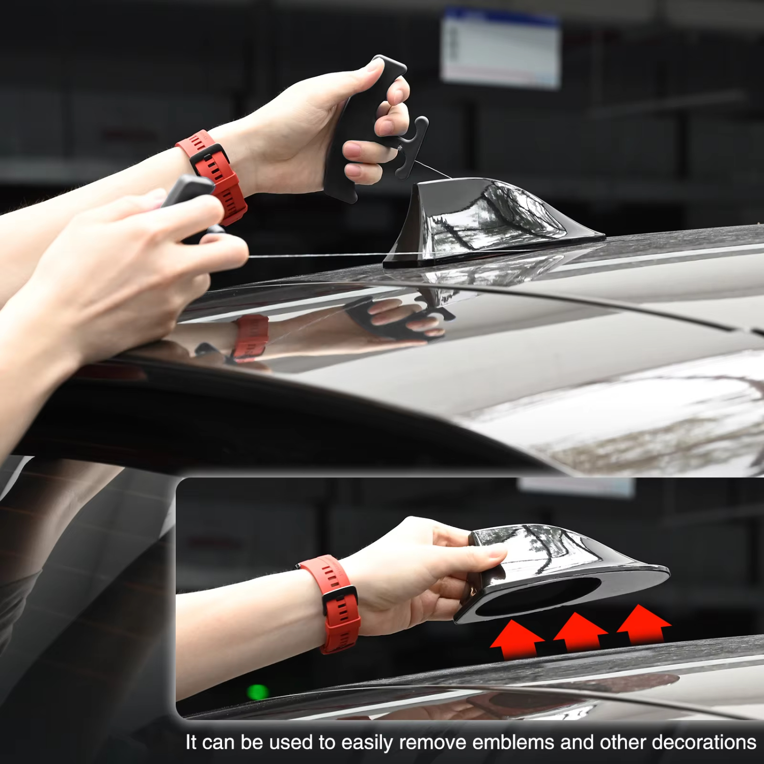 Automotive Logo Emblem Remover Tool Efficient Vehicle Body Sticker Glue Peeling and Cleaning