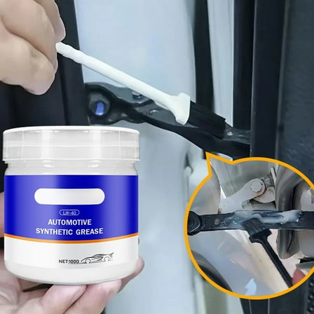 Automotive Lubricant Grease 100mL, Synthetic Door Track and Sunroof Chain Lubricant for Car Maintenance with Brush