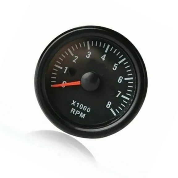 Automotive Marine Yacht Tachometer Gauge Meter 52mm Black Dials Red Needle For Engines Easy Dashboard Installation