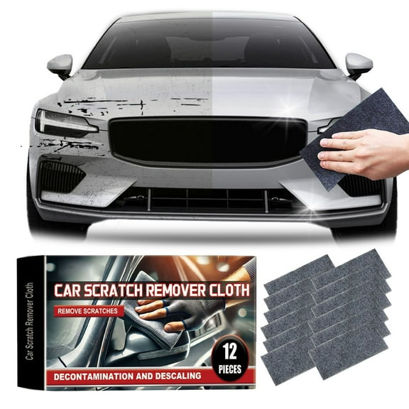 Automotive Nano Scratch Cloth Quick Convenient Scratch Cloth for Effortless Car Care and Cleaning 12PCS