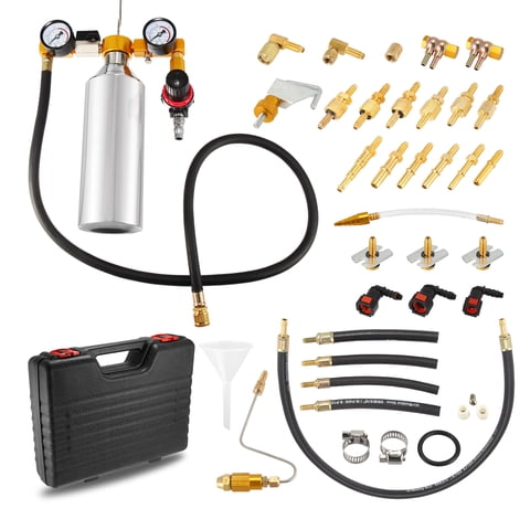 Automotive Non Dismantle Fuel Injector Cleaner Kit Fuel Injector Cleaner Cleaning Tool with Carrying Case