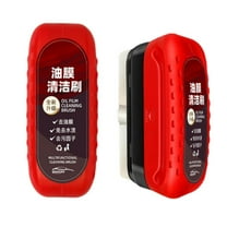 Automotive Oil Film Cleaning Brush, 2024 New Efficient Car Glass Oil Film Cleaner Glass Cleaning Board, Universal Glass Cleaning Wipe Board for Windshield Improves Clarity and Visibility