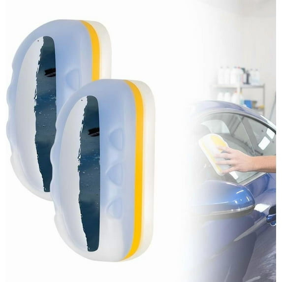 Automotive Oil Film Cleaning Brush, Reusable Car Glass Cleaning Brush with Foam Sprayer, Anti-Fog Oil Film Remover for Windows