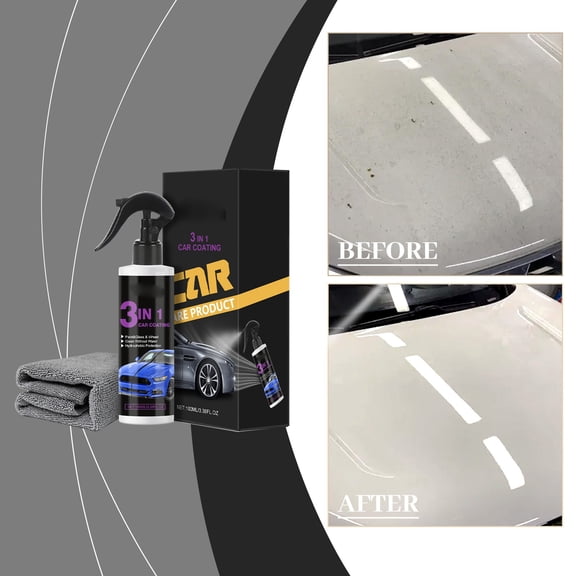 Automotive Paint Spray Nano Cleaning Technology, Bright Protective Film, Anti-Rust and Anti-Oxidation, Makes Cars Shiny and Maintains Clean 100ml
