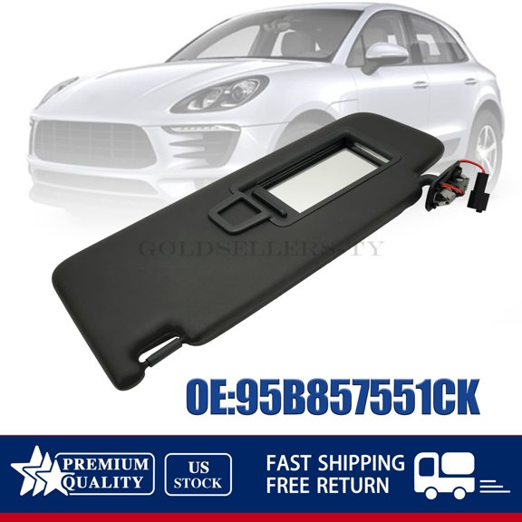 For 14-23 Porsche Macan 20Gh Inner Left Sun Visor Sunshade Sunvisor Assembly US