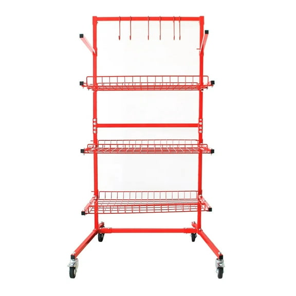 Automotive Parts Management Storage Cart - B Series - Shelves Workshop Trolley - 7755