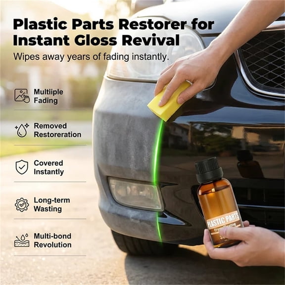 Automotive Plastic Restorer Automobile Plastic Refurbishing Agent 30ml Trim Protectant