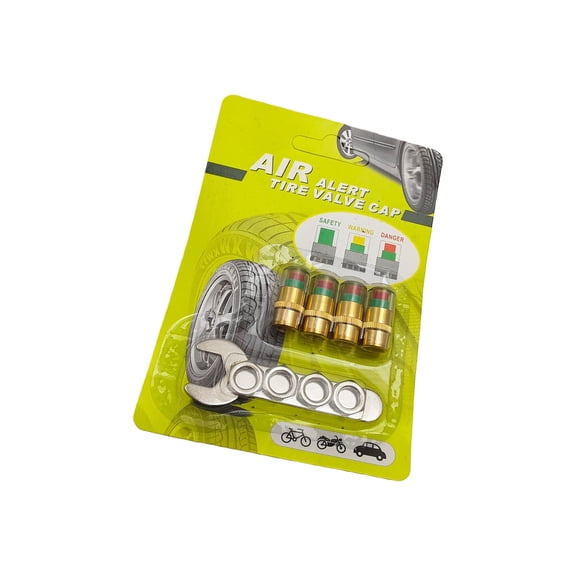 Automotive Pressure Monitoring Valves Caps With Alert Function Car Tire Pressure Indicators Universally Use