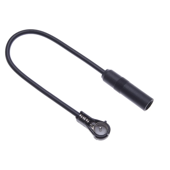 Automotive Radio Connector Adapter Leads Extension, 30cm Coaxial Cable, Male to Female for In Car Entertainment