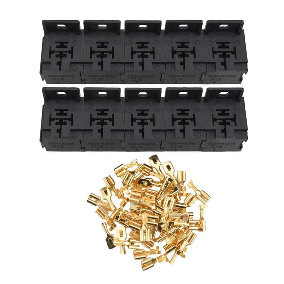 Automotive Relay Socket Holder Kit with Terminals for Easy Installation