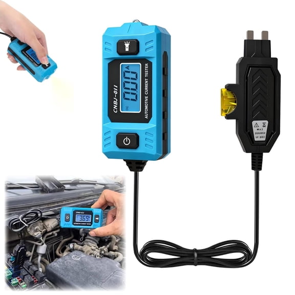 Automotive Relay Tester,Portable High-Precision Current Short Finder with LED Display and Lighting for Various Vehicles