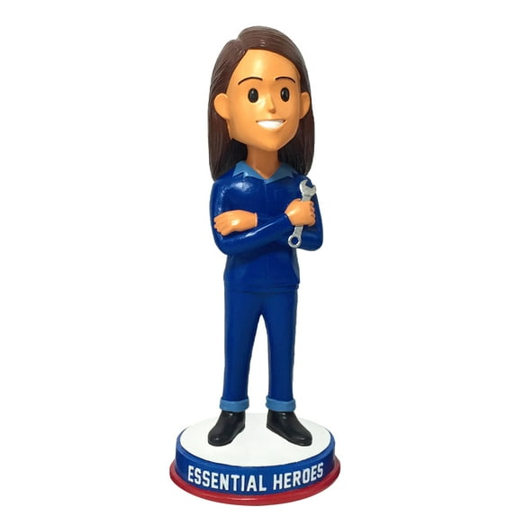 Automotive Repair Maintenance Essential Heroes Bobblehead Female Light Skin Tone