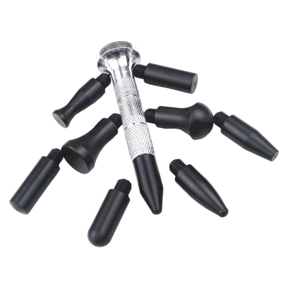 Automotive Repair Tool Professional Dents Tap Down Pen Sheet Metal Dents Repair Leveling Pen with Interchangeable Head