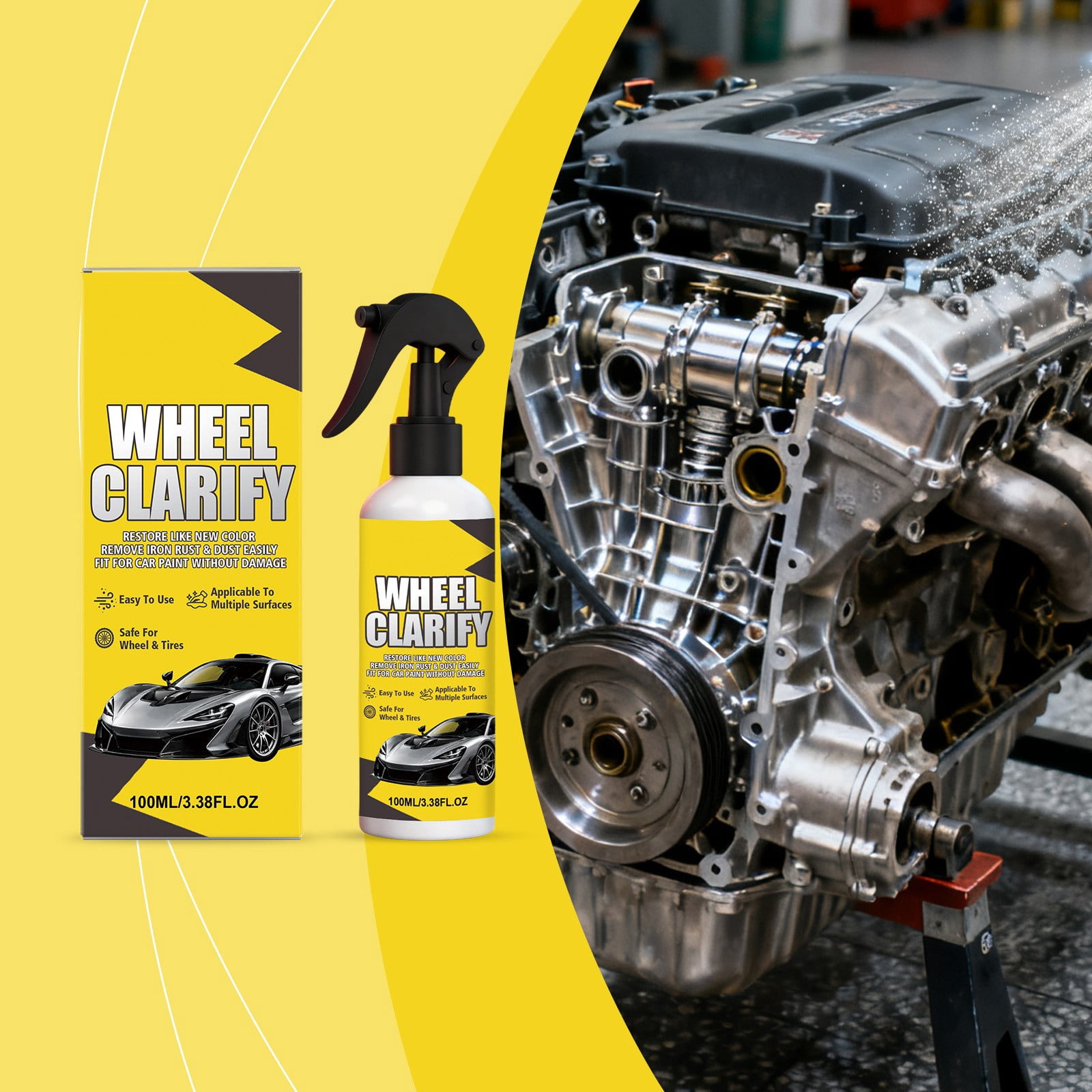 Automotive Rust Removal Spray for Car Bodywork Wheels and Brake ...