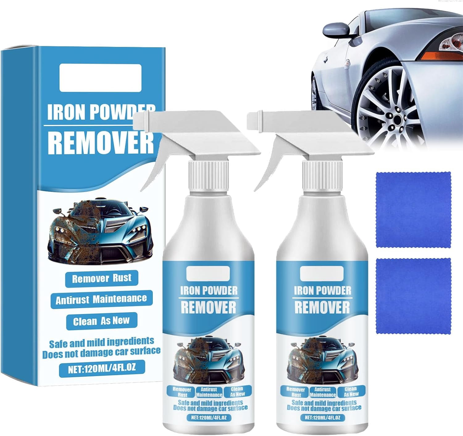 Automotive Rust Remover Spray (120ml) - Fast-Acting Iron & Rust Cleaner ...