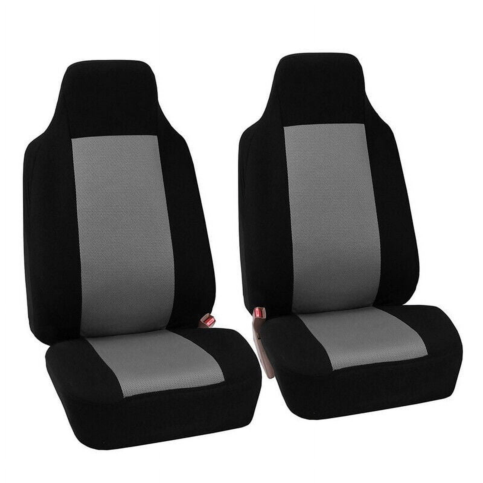 Automotive Seat Covers for Cars Trucks and SUVs (Set of 2) Black Seat